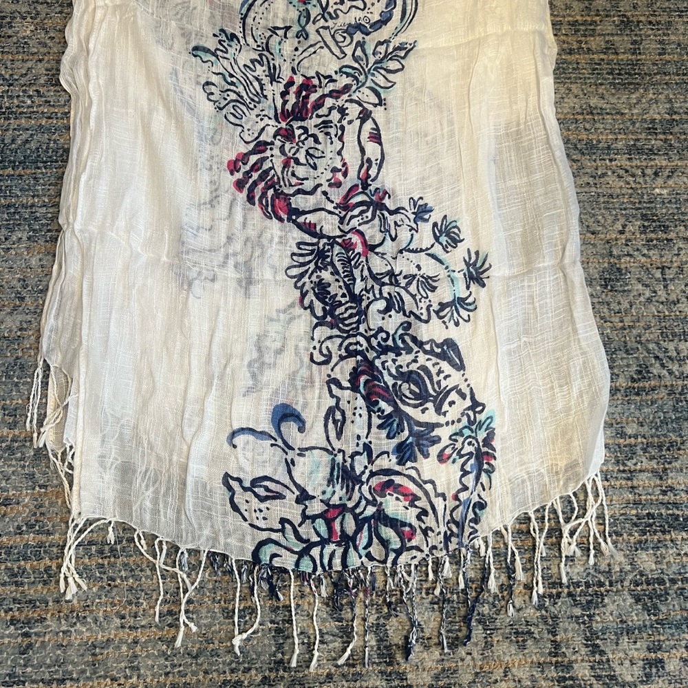 Lilly Pulitzer for Target Fringe Scarf in Wavepool